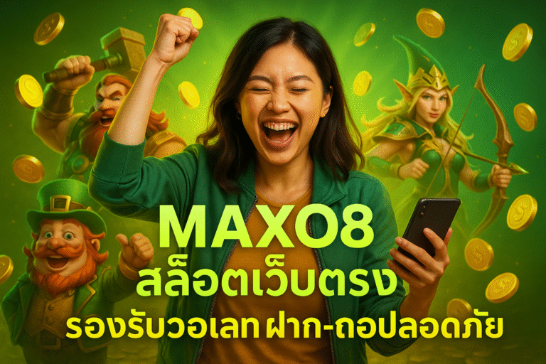 MAXO8 สล็อตเว็บตรง รองรับวอเลท ฝาก-ถอนปลอดภัย